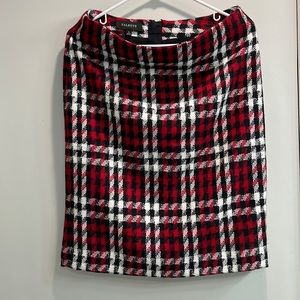 Plaid Pencil Skirt